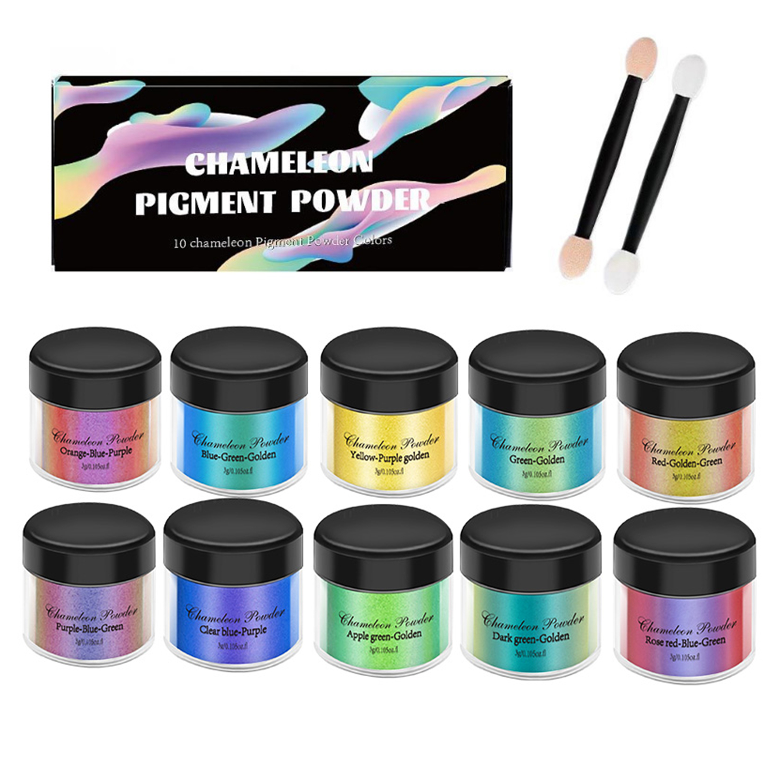 Resin Pigment Powder - 10/20pcs Mirror Chameleons Pigment Set Pearl
