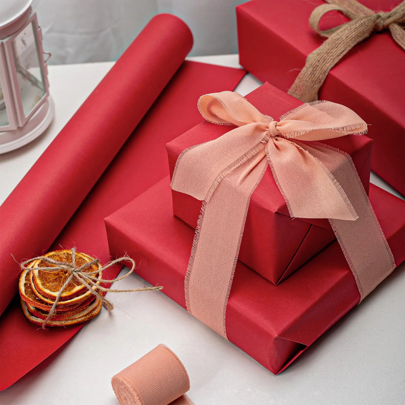 Art And Craft Recycle - Kraft Paper red Ideal for Gift