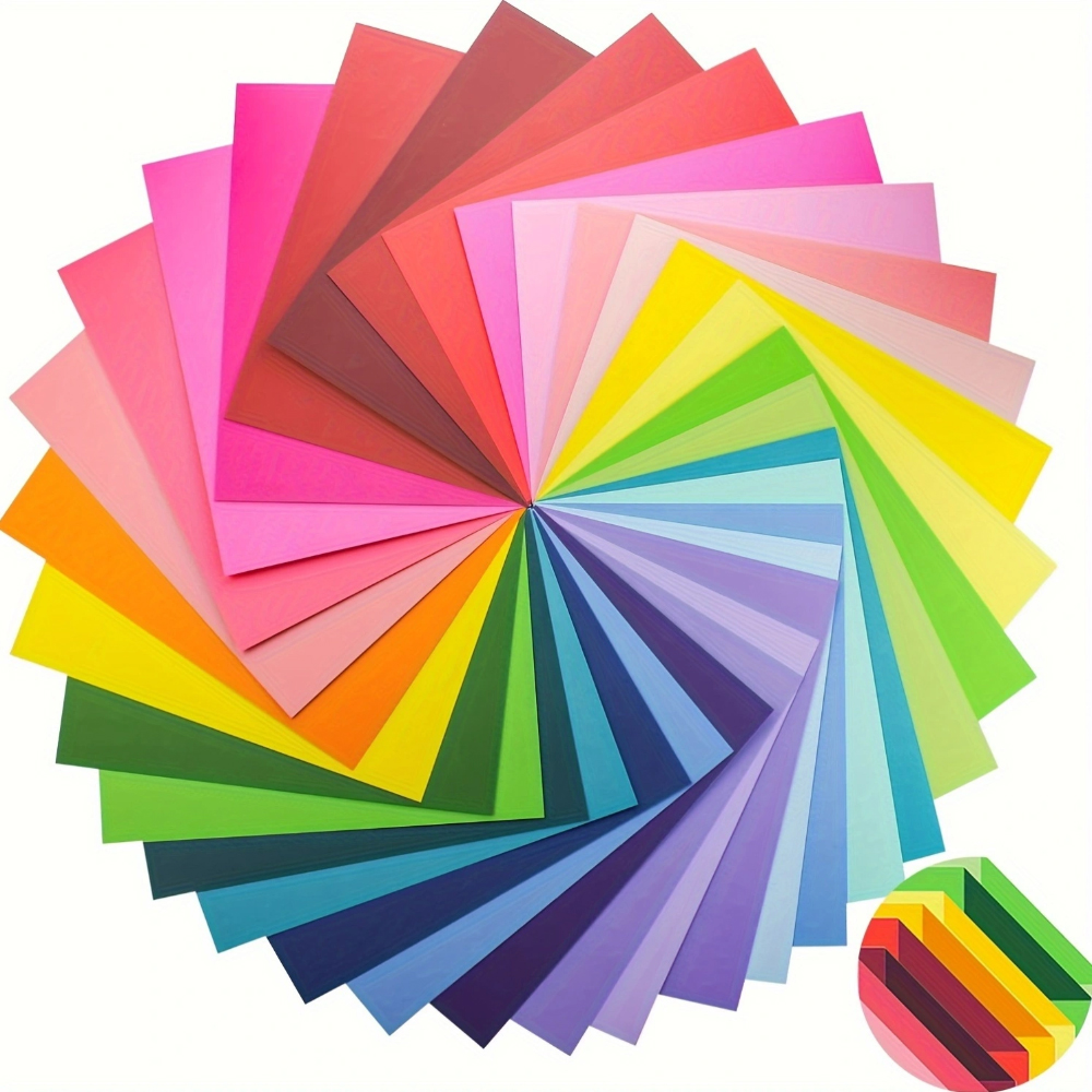 Art And Craft Recycle - 35sheets Colored Paper Cardstock Different Color