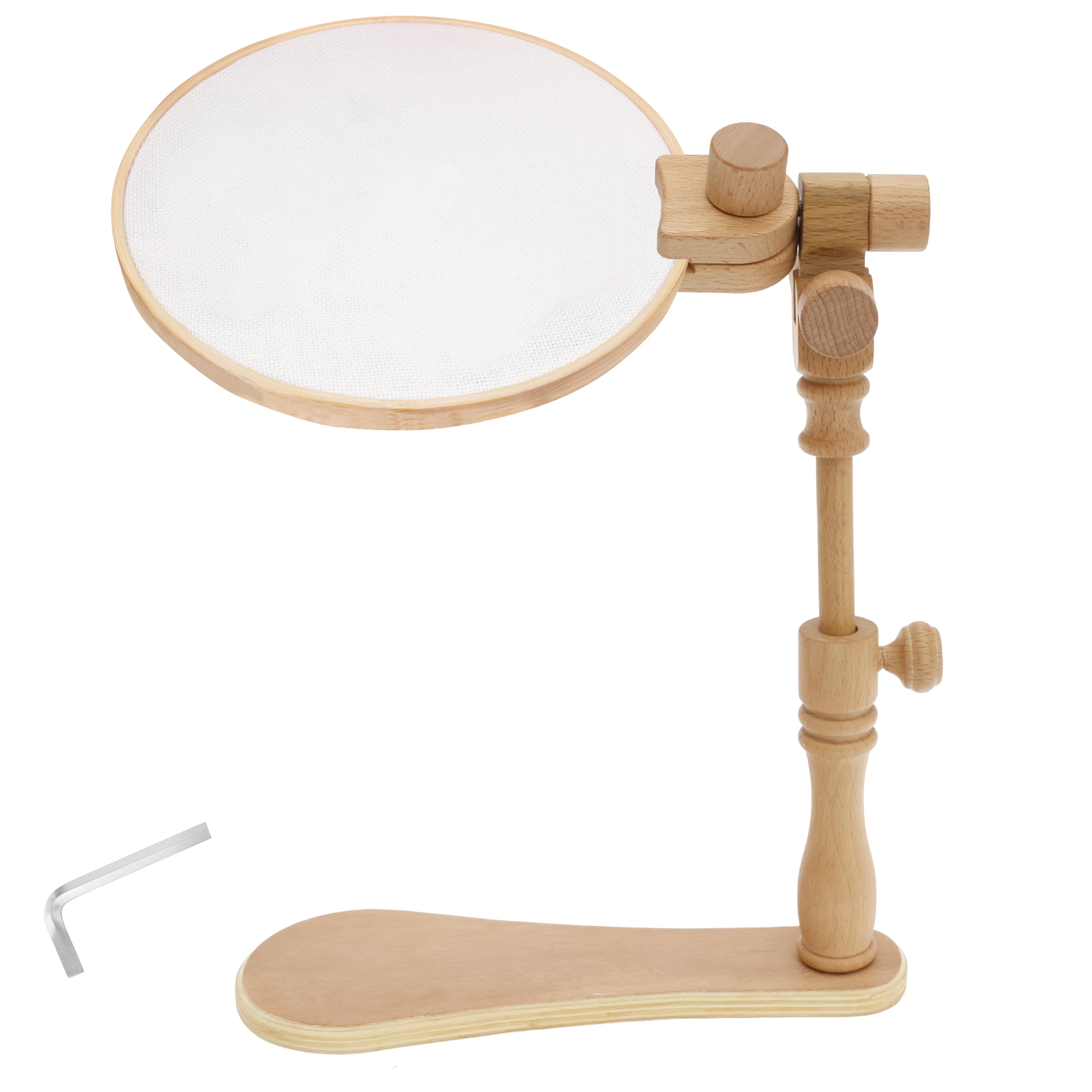Loom Weaving Frame - Embroidery Hoops Stand Adjustable Hands Cross