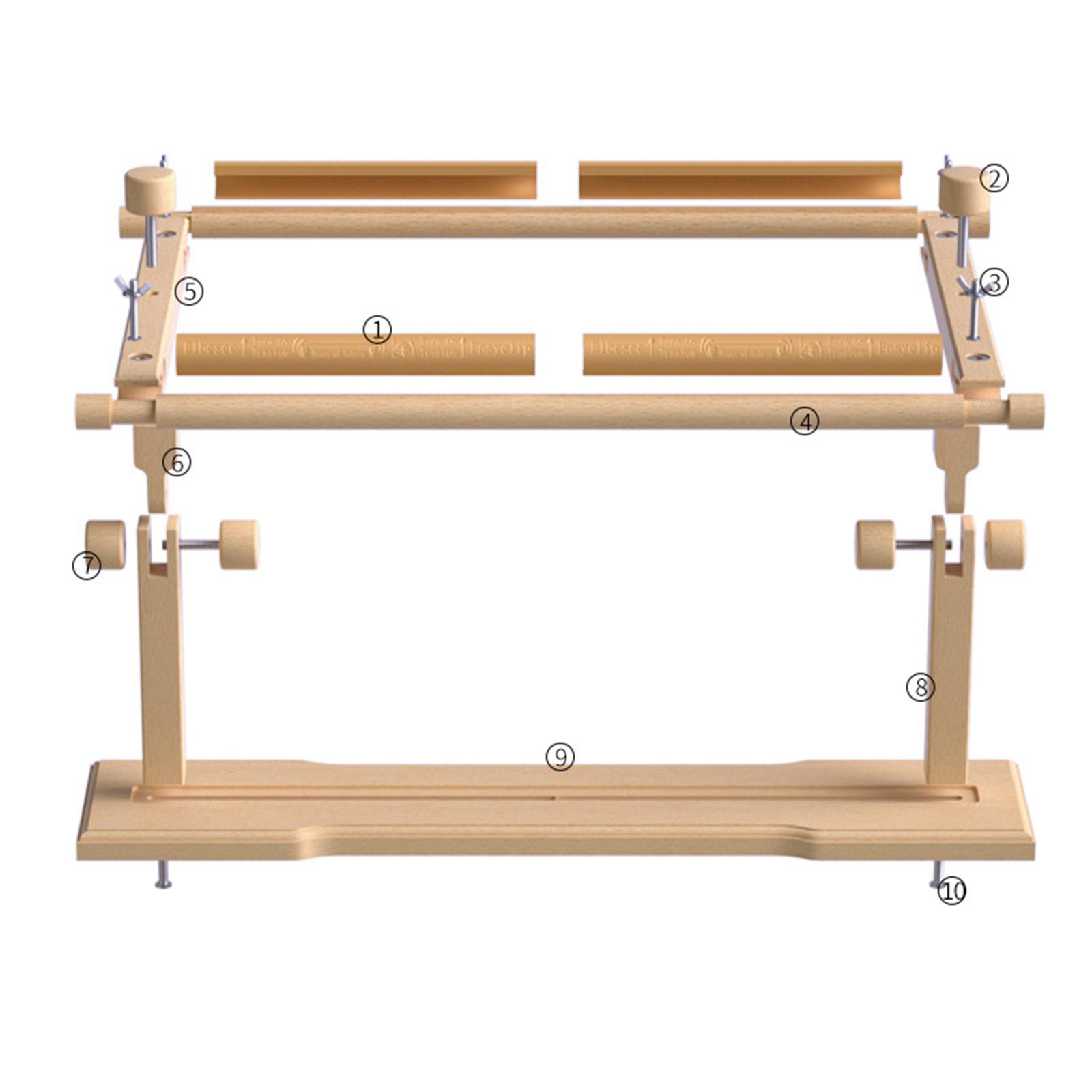 Loom Weaving Frame - Smooth Beech Wood Embroidery Frame Stand