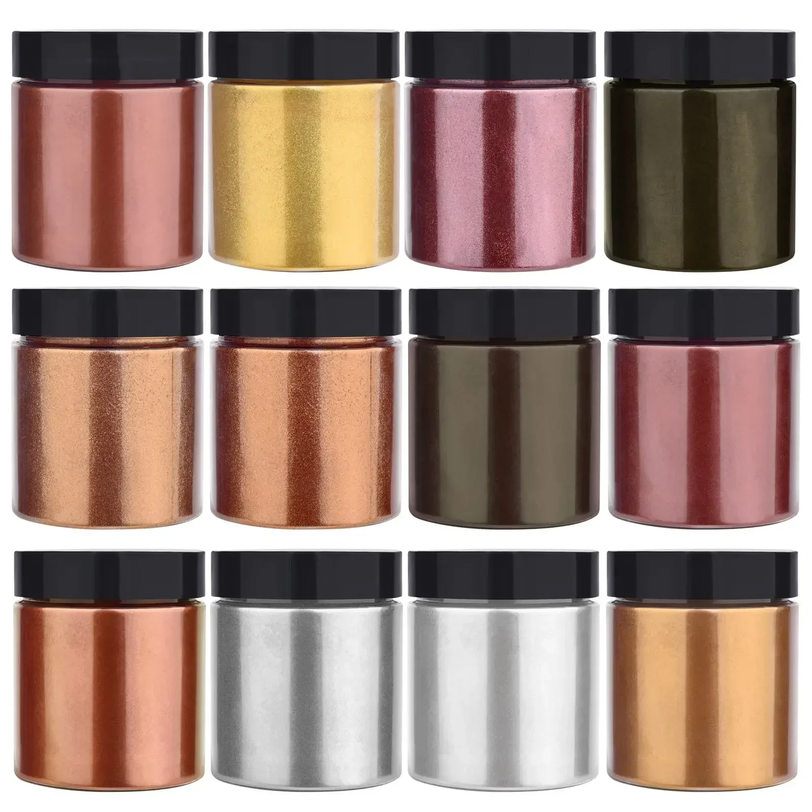 50g/Bottle Metallic Glitter Po - Resin Pigment Powder 评论和价格