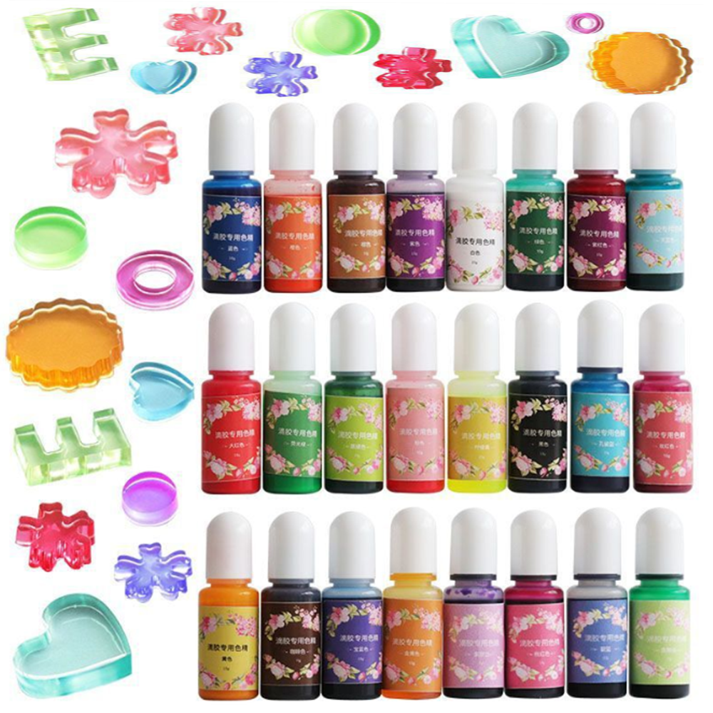 26 Colors 10ml Epoxy Resin Pig - Resin Pigment Powder 评论和价格