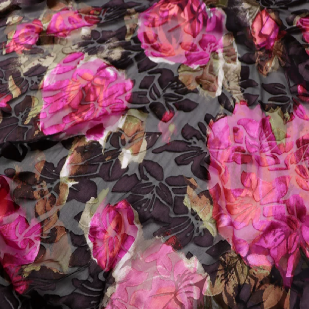 Brown Pink Dark Color Big Flow - Silk Painting Dye 评论和价格