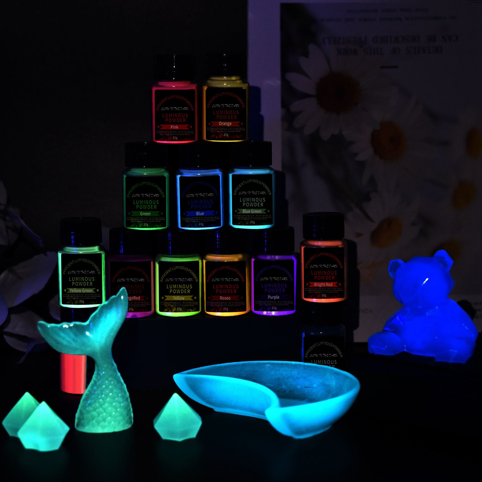 20g Long Lasting Bright Lumino - Resin Pigment Powder 评论和价格