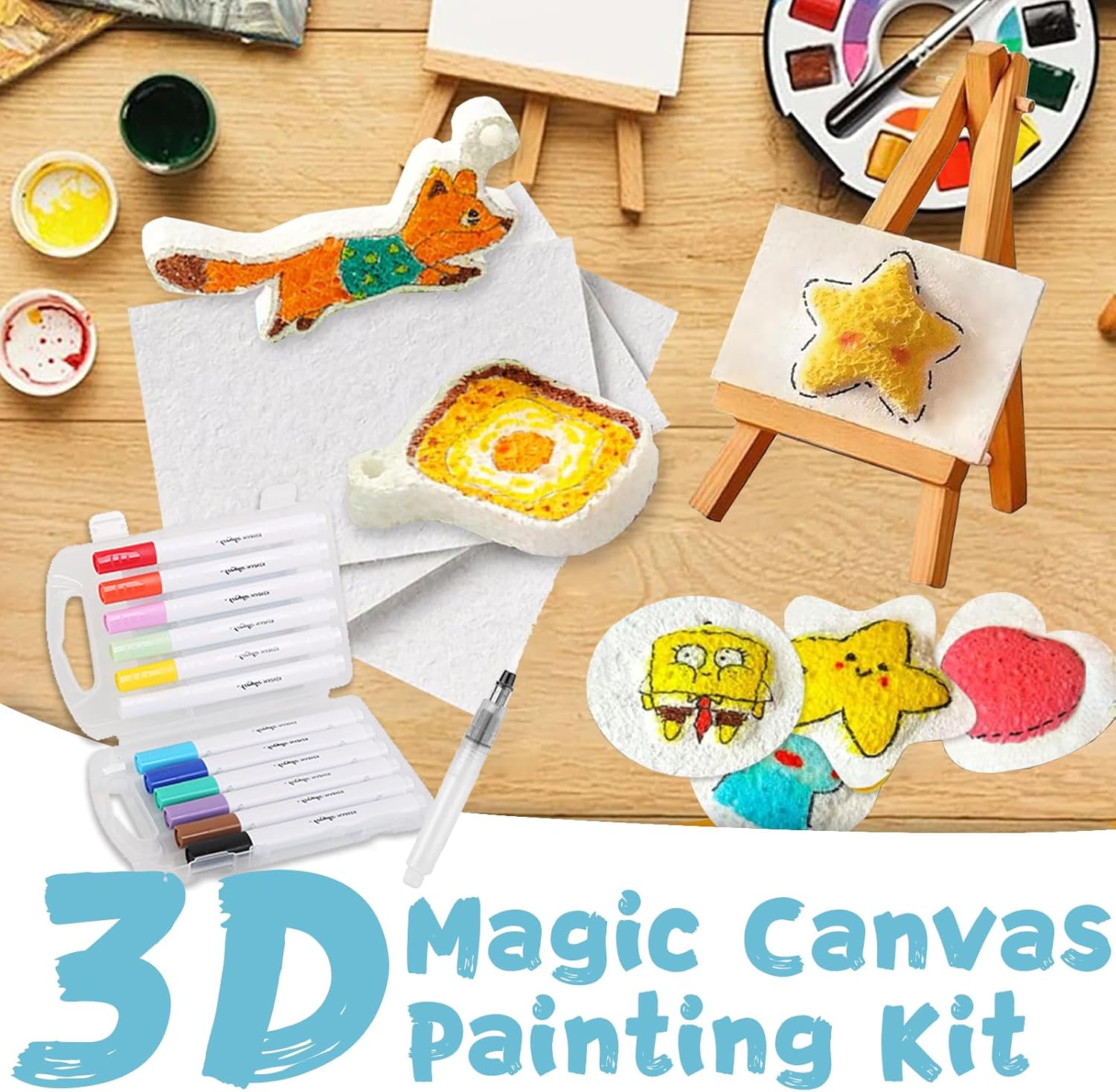 3D Puffy Foam Texture Painting - Art Craft Board 评论和价格