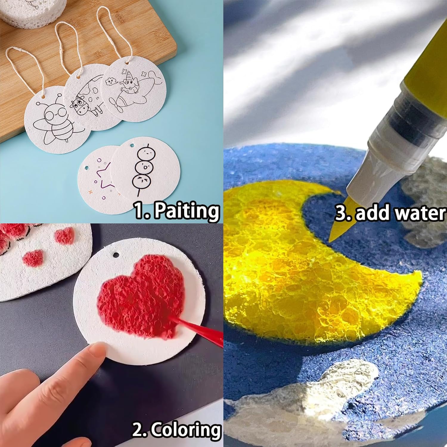 3D Puffy Foam Texture Painting - Art Craft Board 评论和价格