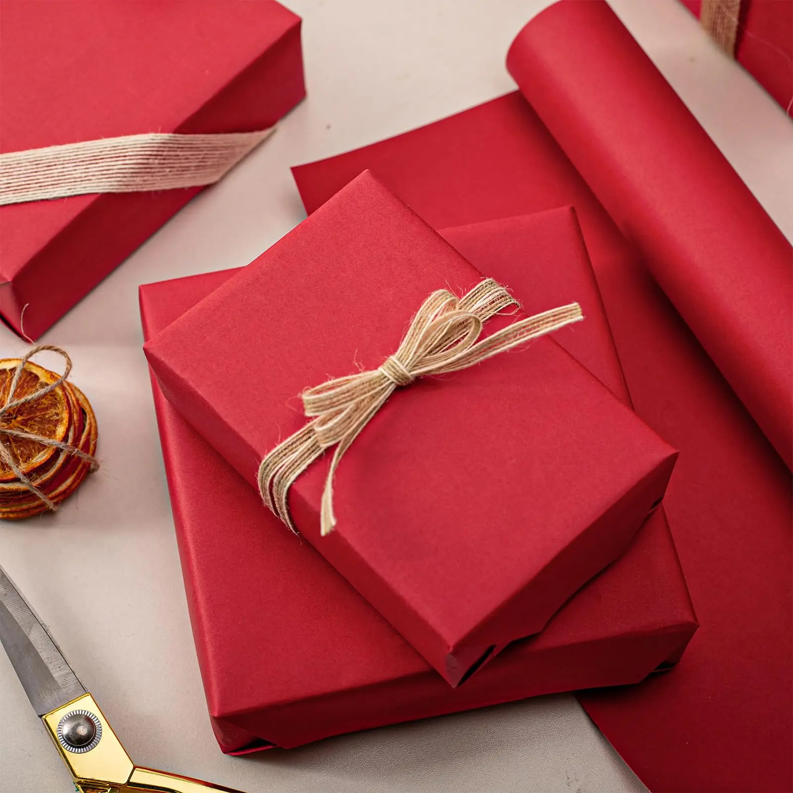 Kraft Paper red Ideal for Gift - Art And Craft Recycle 评论和价格