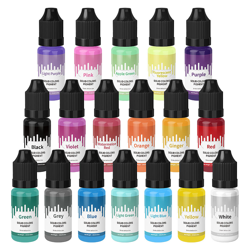 18Colors 10ml Macaron Solid Pa - Resin Pigment Powder 评论和价格