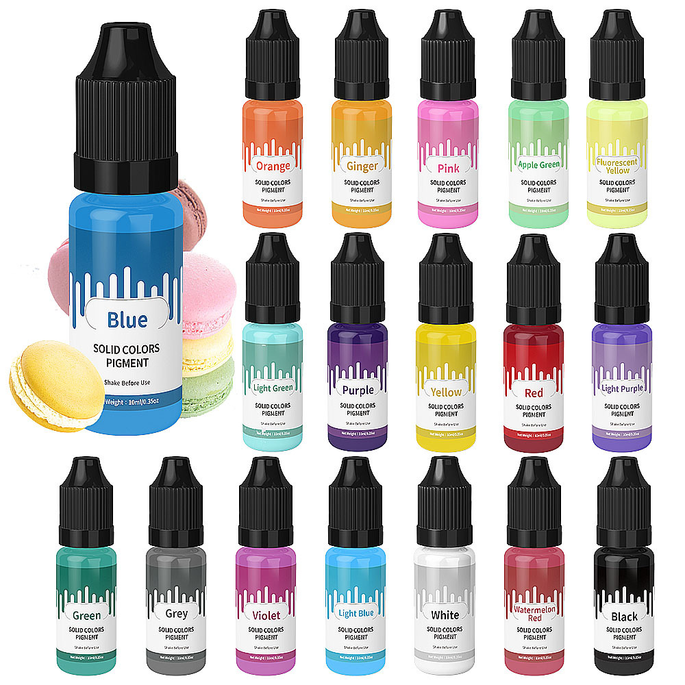 18Colors 10ml Macaron Solid Pa - Resin Pigment Powder 评论和价格
