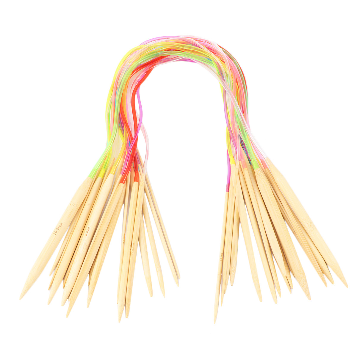 18Pcs 60Cm Circular Knitting N - Knitting Needle Circular 评论和价格