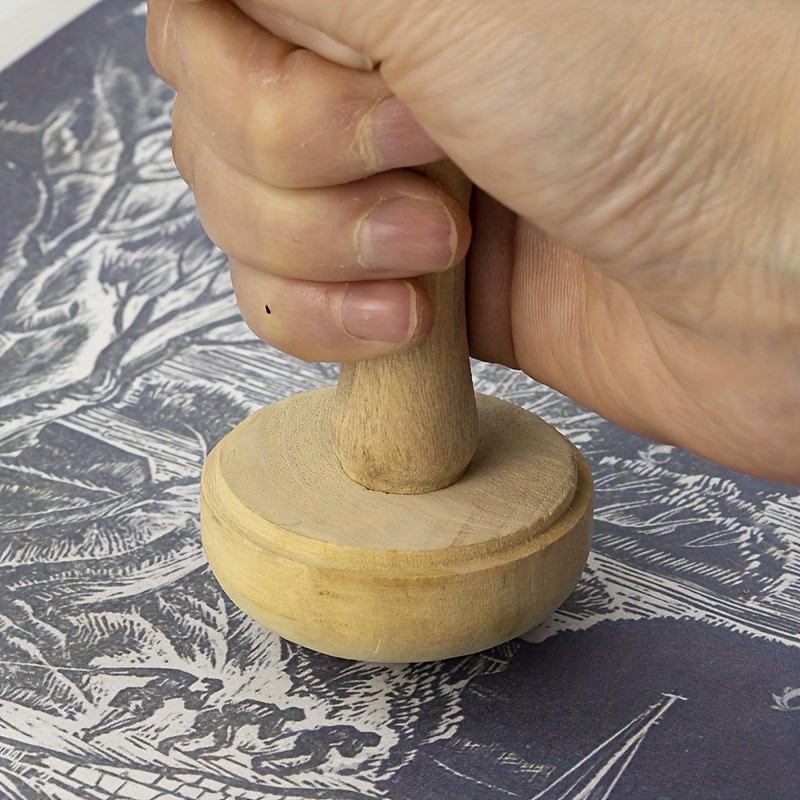 1Pc Wooden Mushroom Roller Pap - Art Craft Using Paper 评论和价格