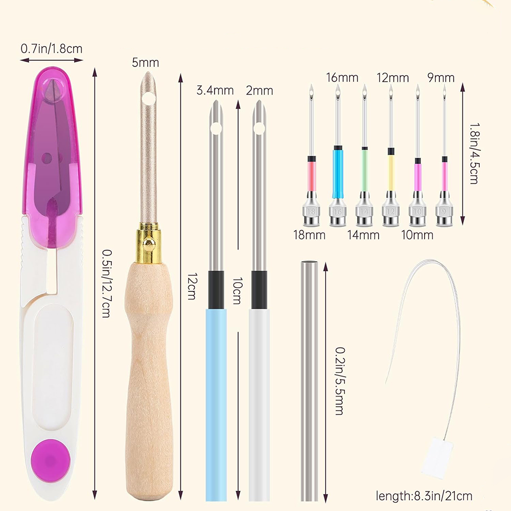 13Pcs Punch Needle Kit Adjusta - Punch Needle Kit 评论和价格
