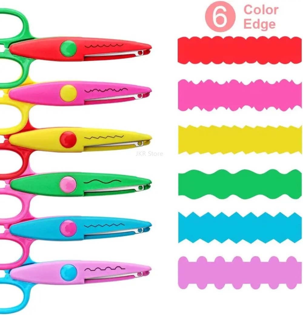 Decorative Wavy Scissors 6Pcs/ - Art Craft Using Paper 评论和价格