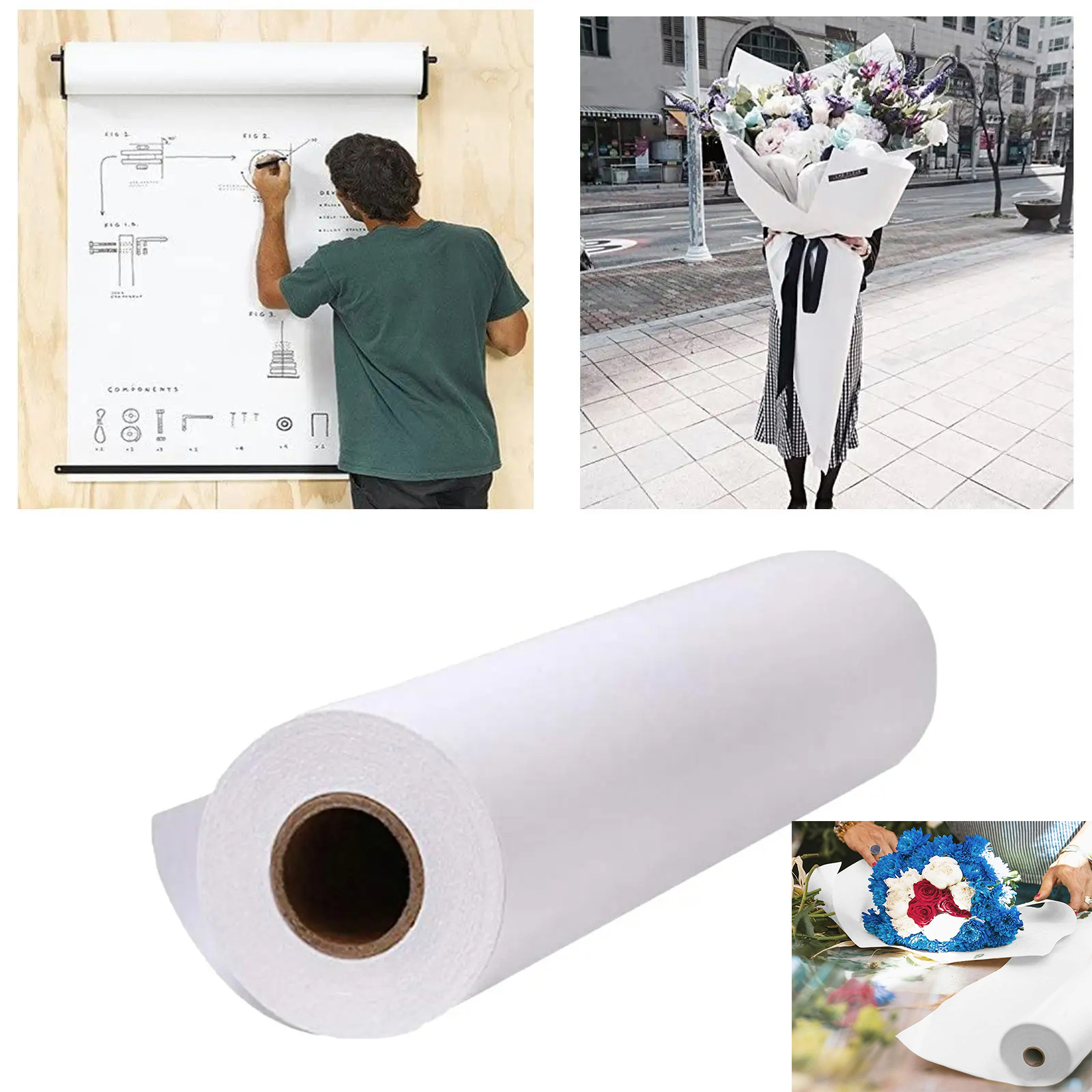 2m/5m/10m/x 38cm Roll White Kr - Art And Craft Recycle 评论和价格