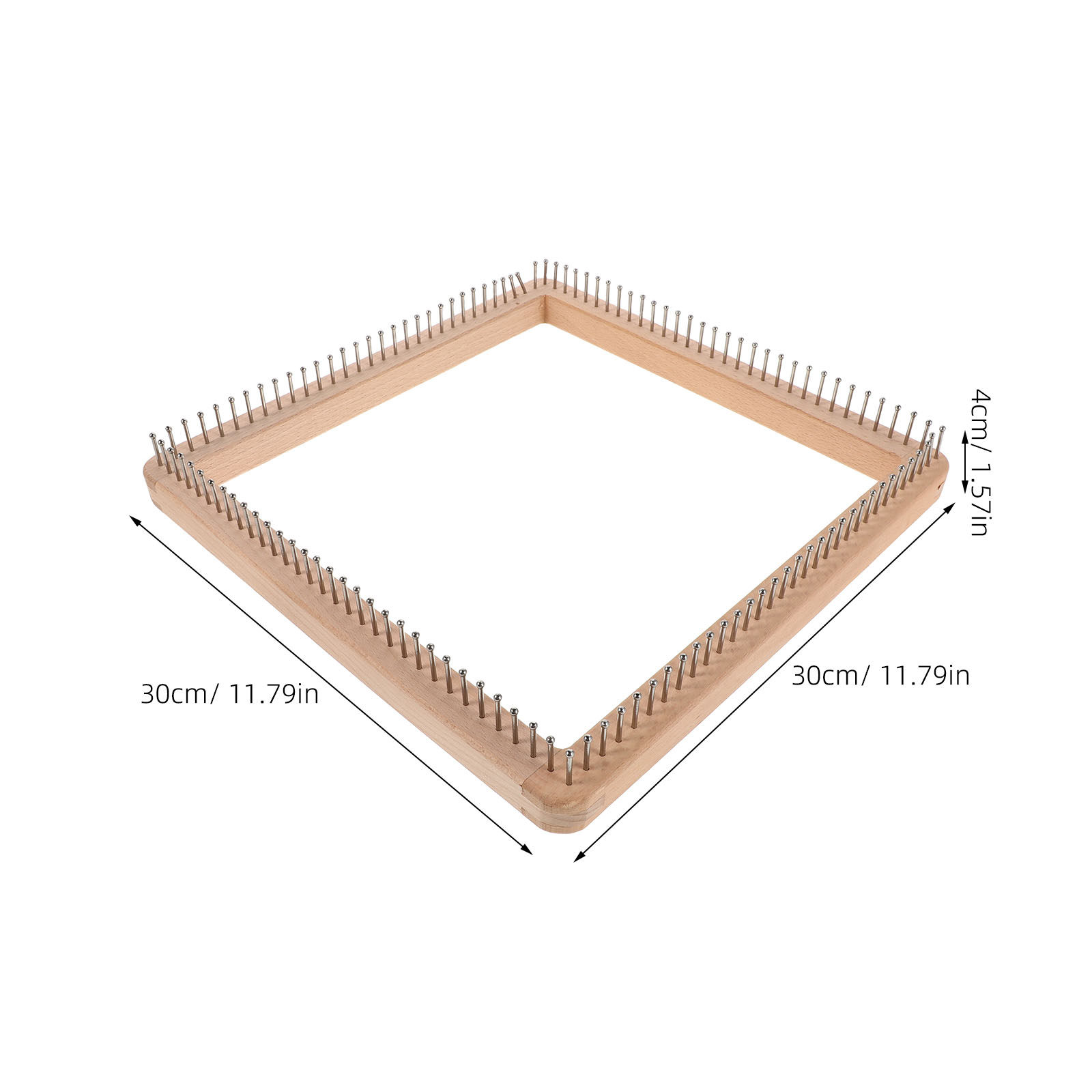Wooden Knitting Loom 30x30cm S - Loom Weaving Frame 评论和价格