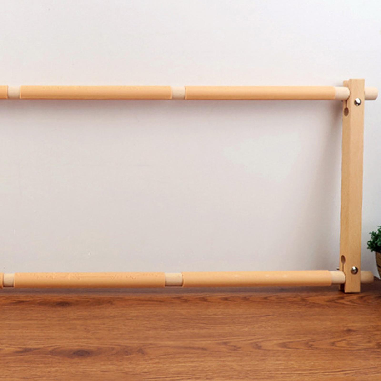 Beech Embroidery Scroll Frame  - Loom Weaving Frame 评论和价格