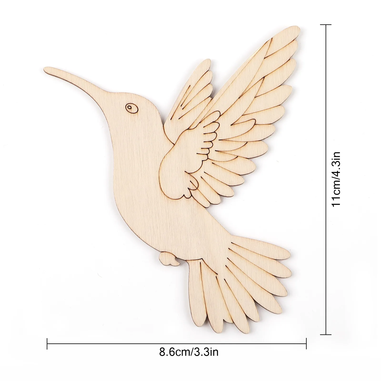 10pcs Unfinished Wood Animal B - Art Craft Painting 评论和价格