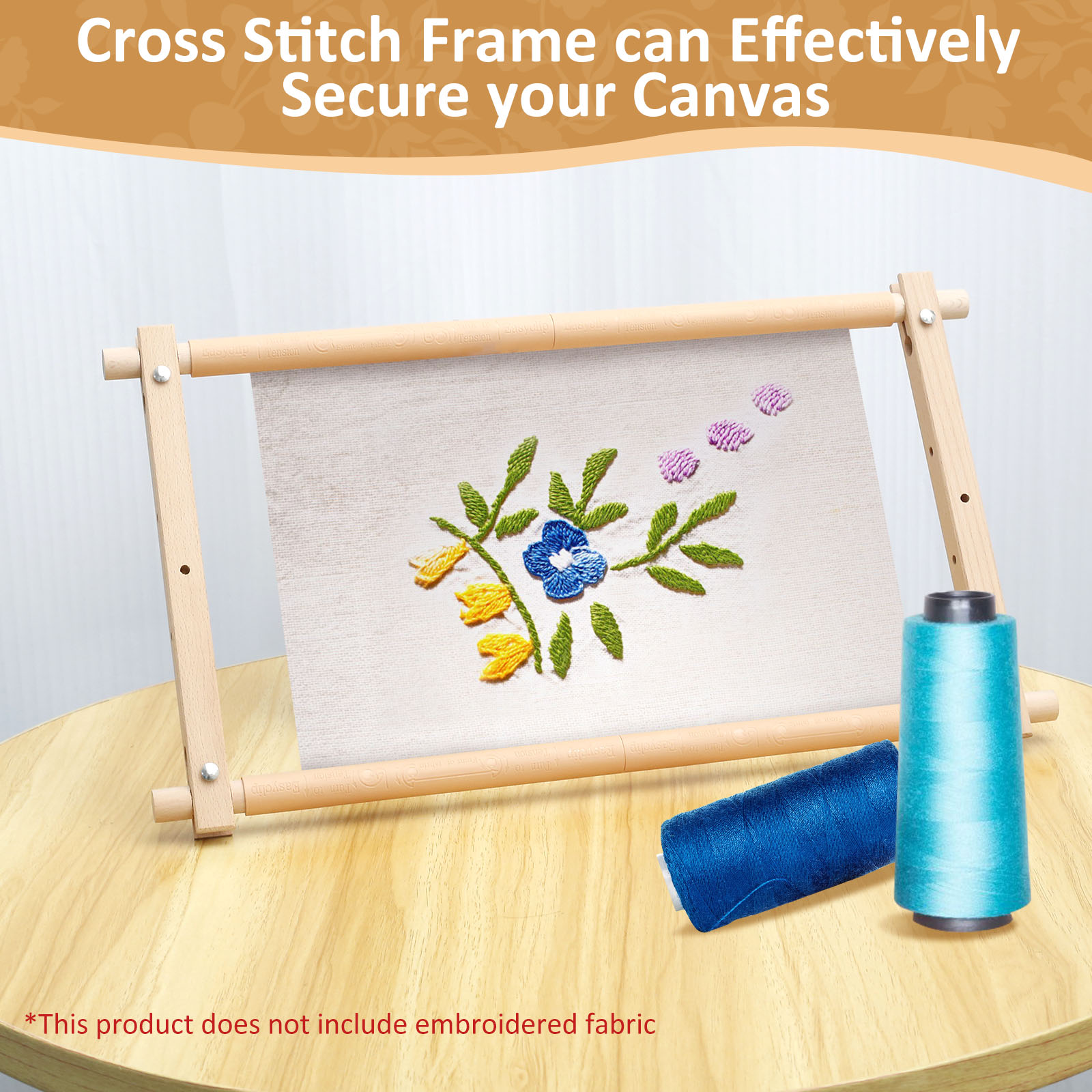 Beech Wood Tapestry Scroll Emb - Loom Weaving Frame 评论和价格