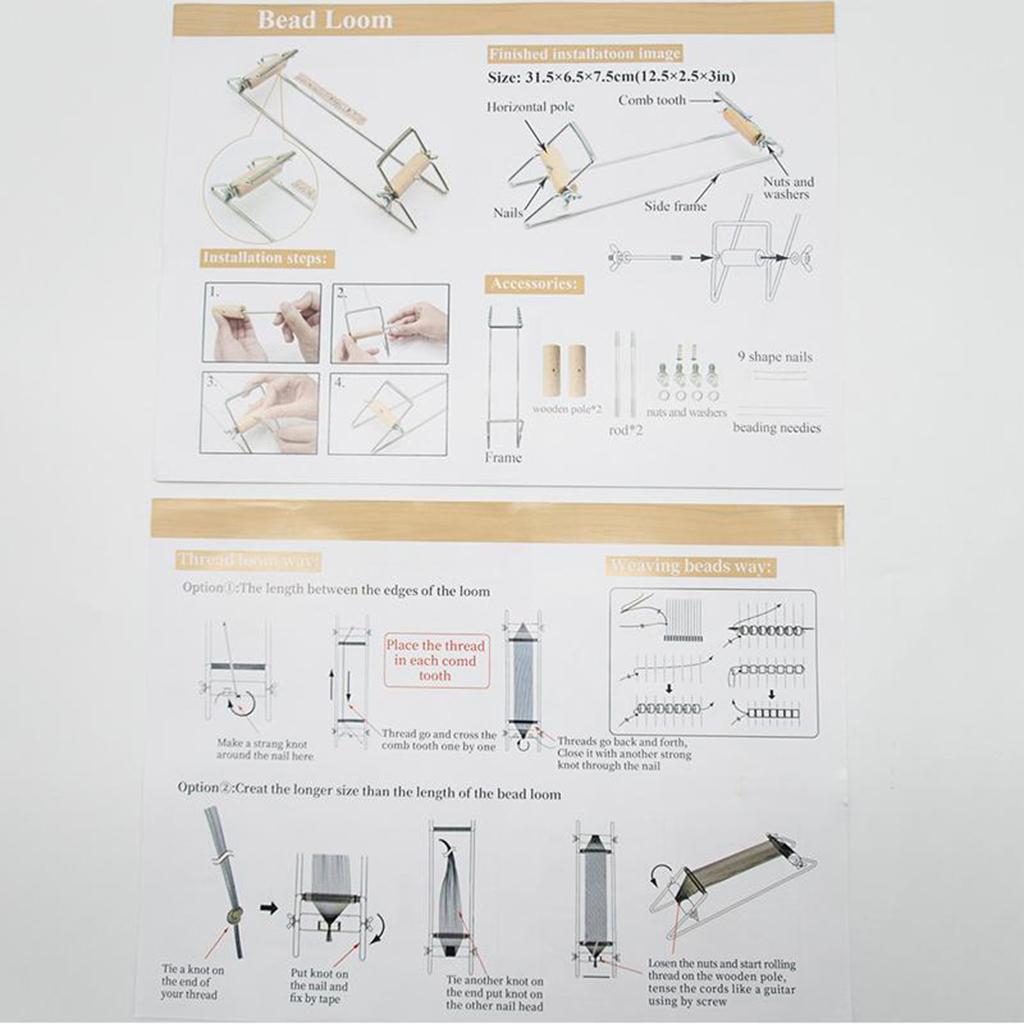 Metal Beading Loom DIY Bracele - Loom Weaving Frame 评论和价格