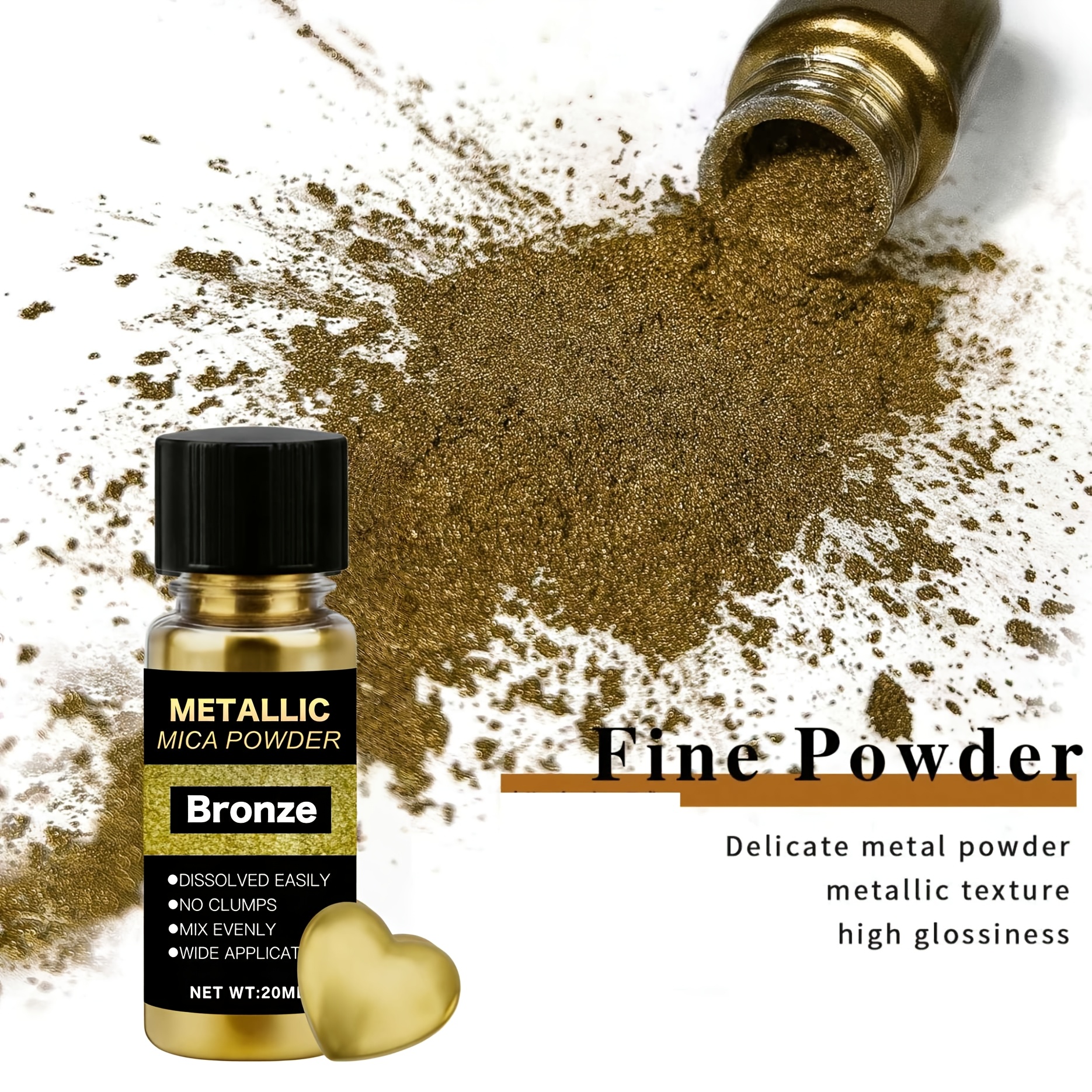 Metallic Mica Powder, Brushed  - Resin Pigment Powder 评论和价格
