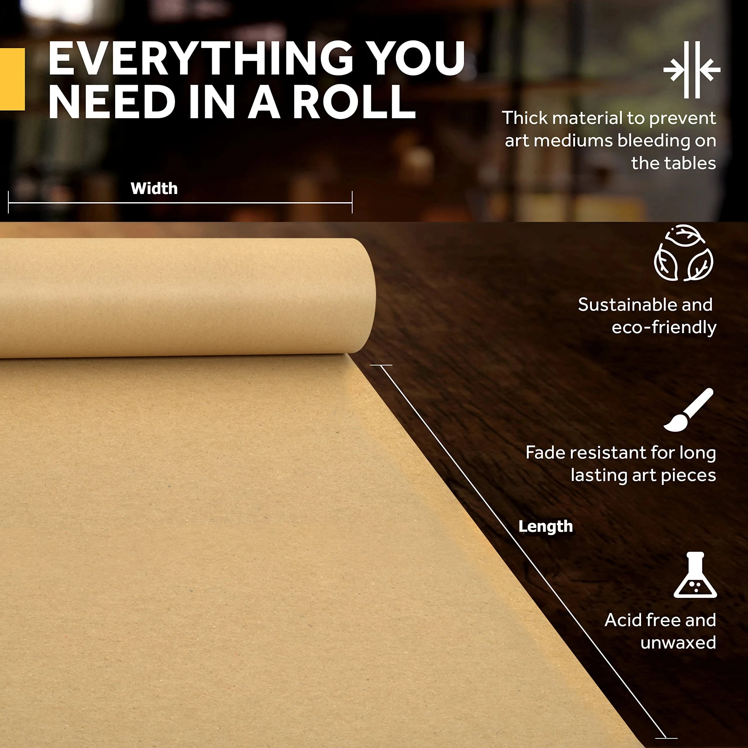 Kraft Paper Brown Ideal for Gi - Art And Craft Recycle 评论和价格