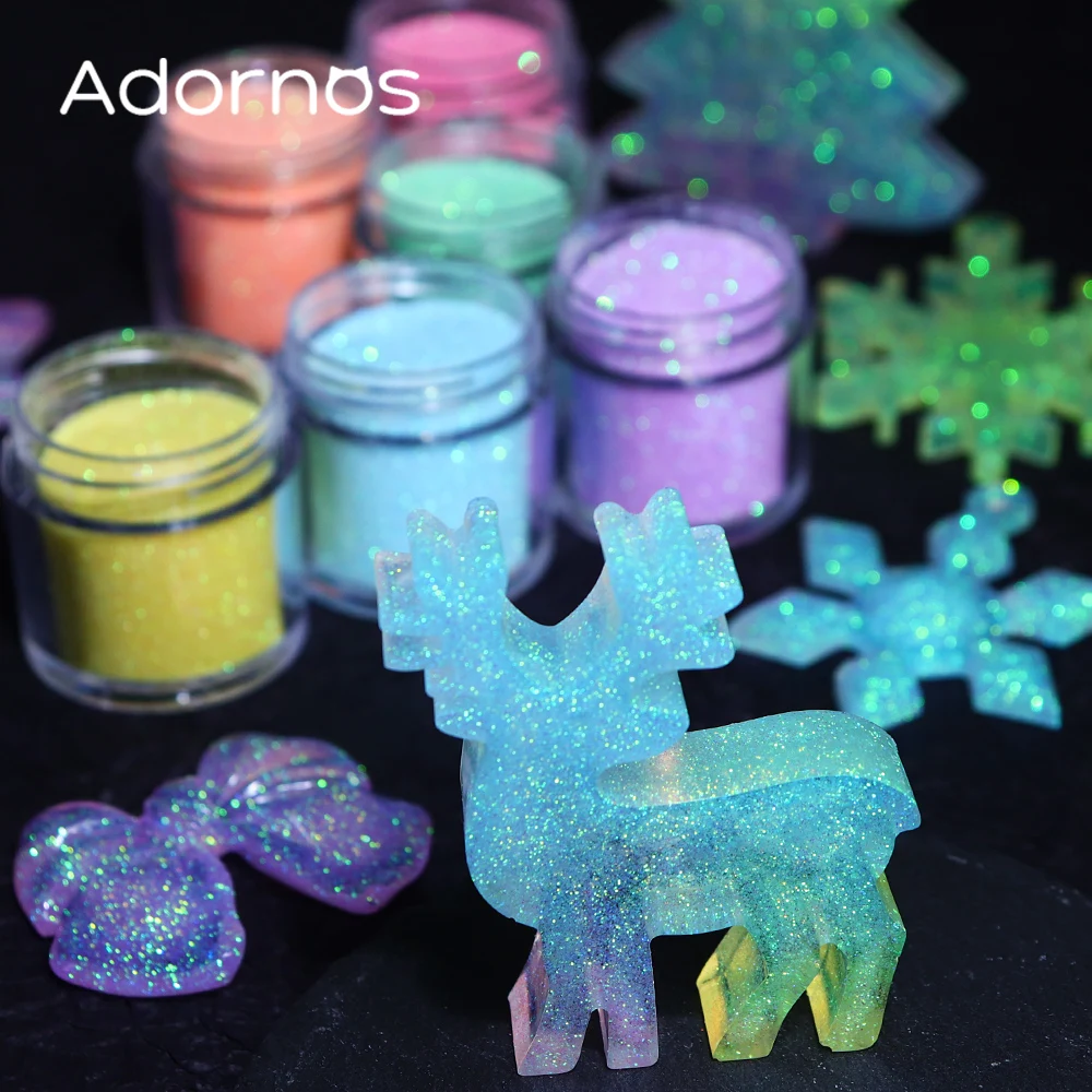 Iridescent Glitter Sugar Powde - Resin Pigment Powder 评论和价格
