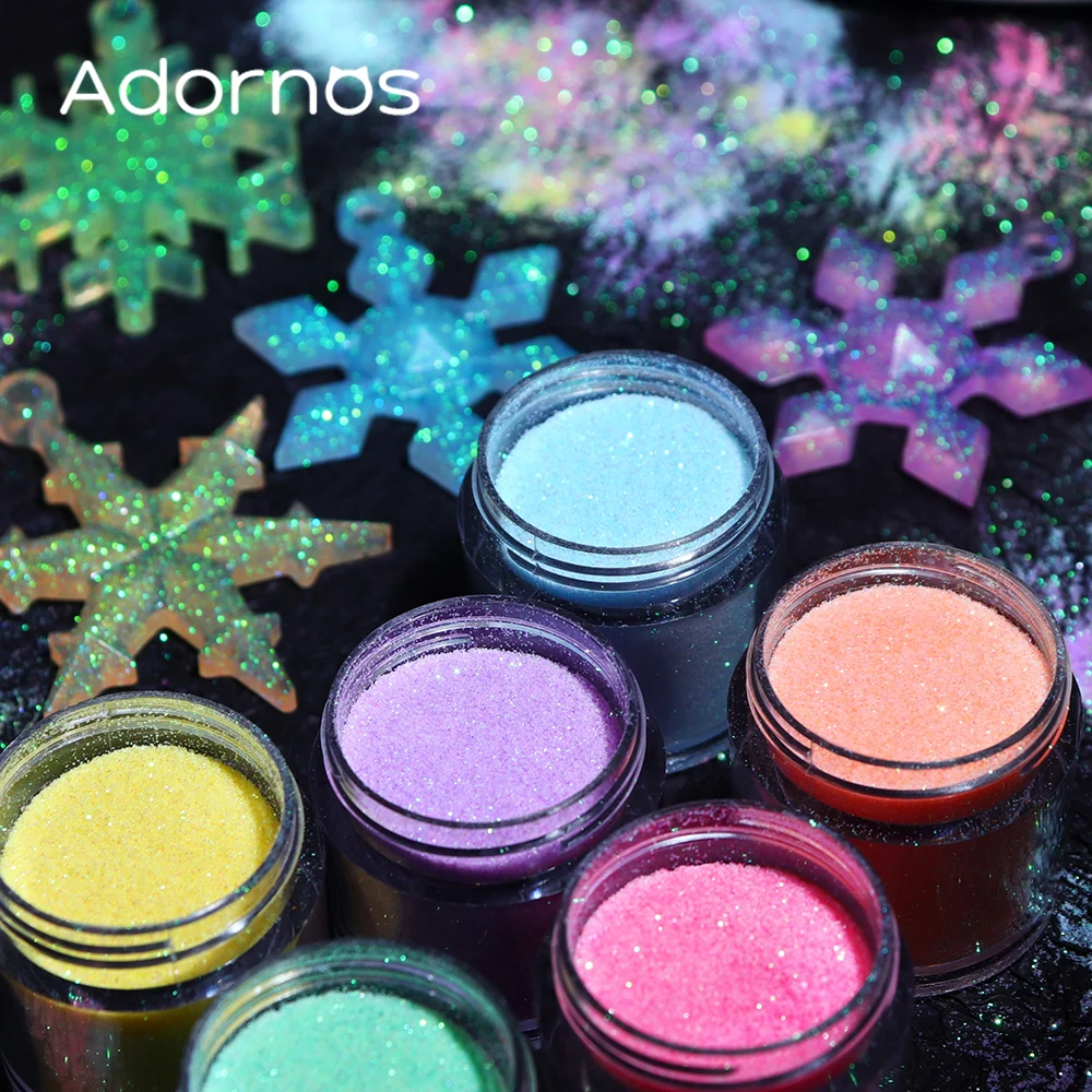 Iridescent Glitter Sugar Powde - Resin Pigment Powder 评论和价格