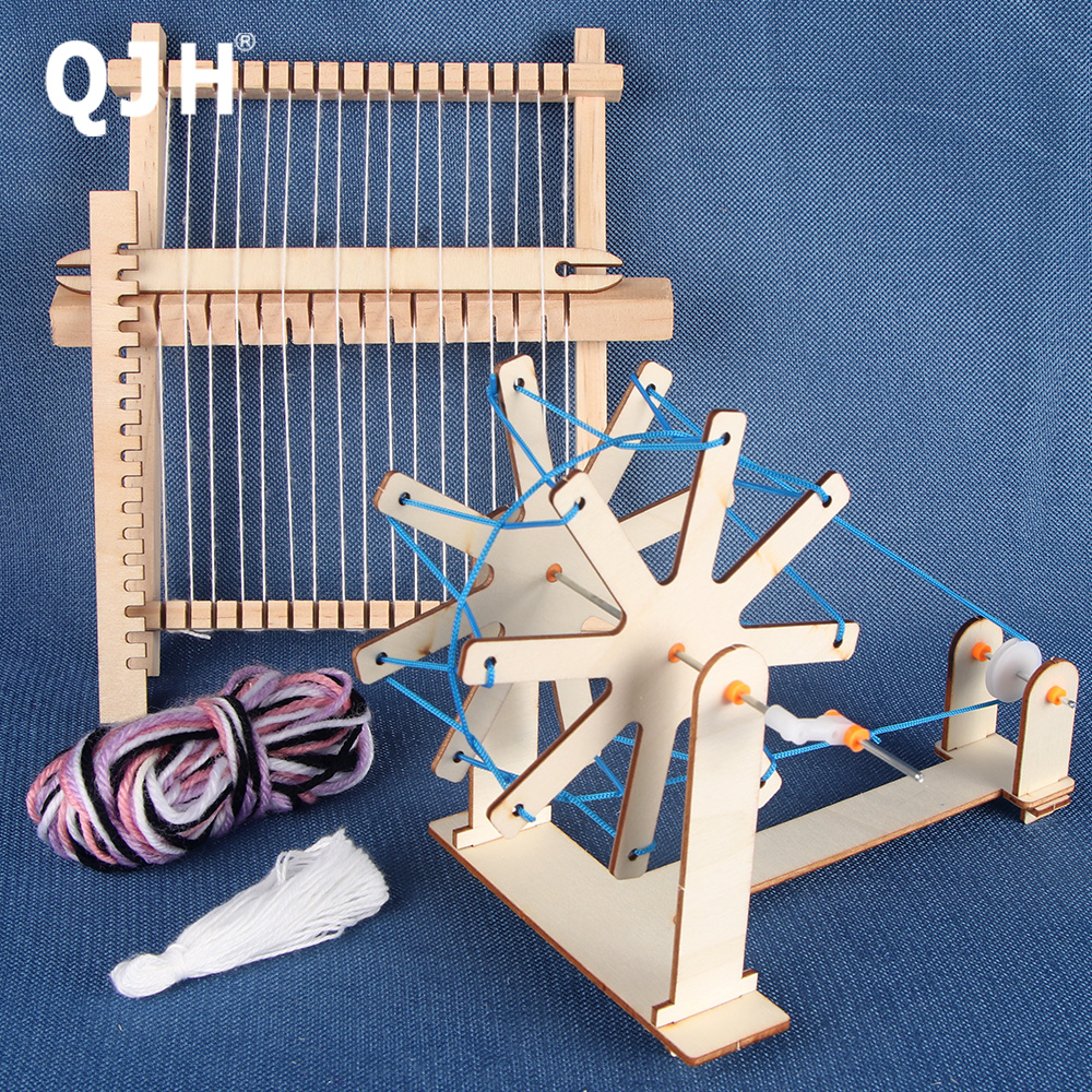 1set Mini DIY Wooden Weaving L - Loom Weaving Frame 评论和价格