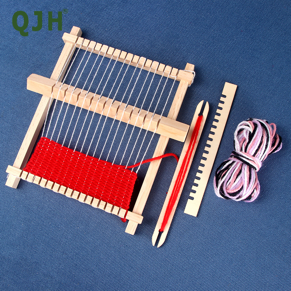1set Mini DIY Wooden Weaving L - Loom Weaving Frame 评论和价格