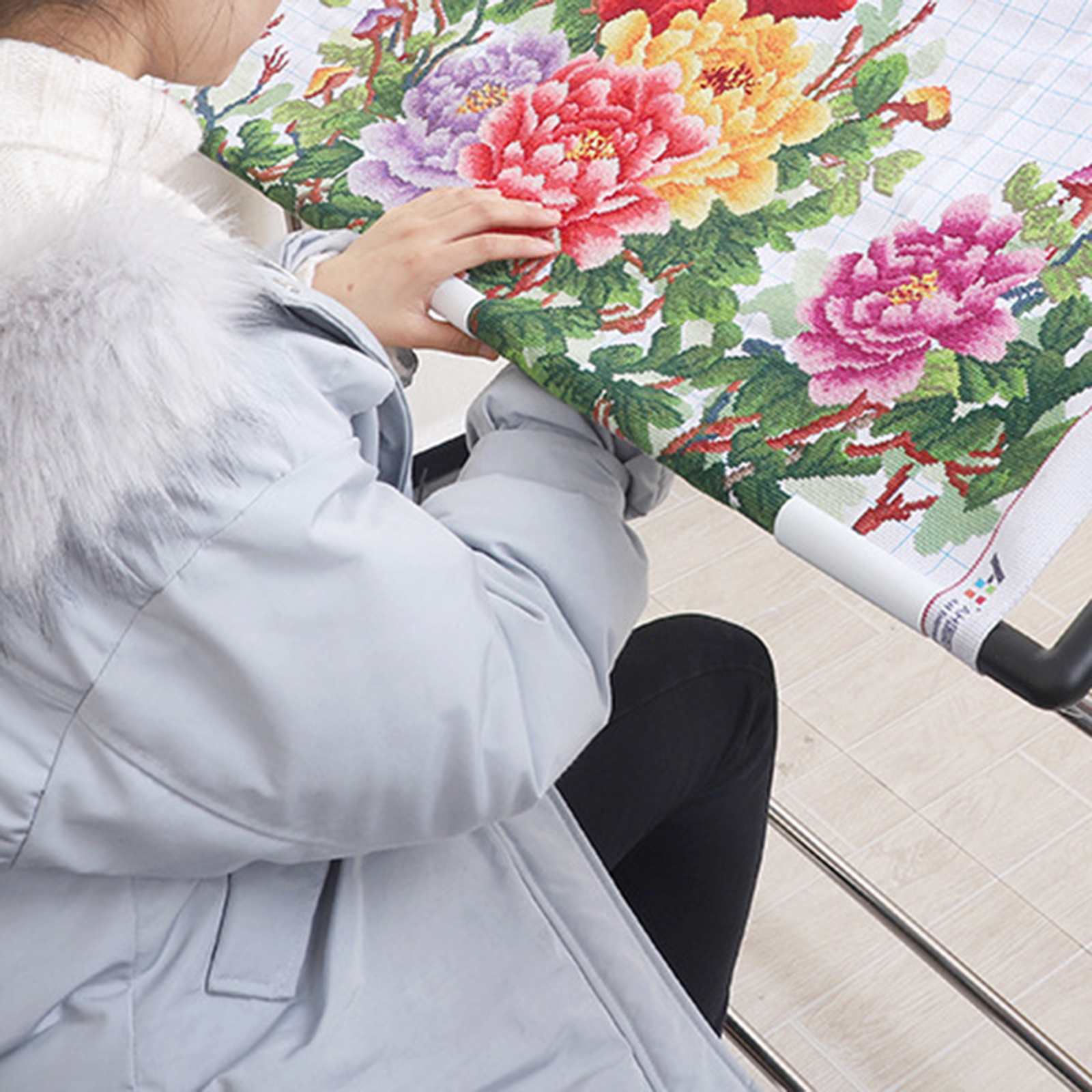 Professional Cross Stitch Fram - Loom Weaving Frame 评论和价格