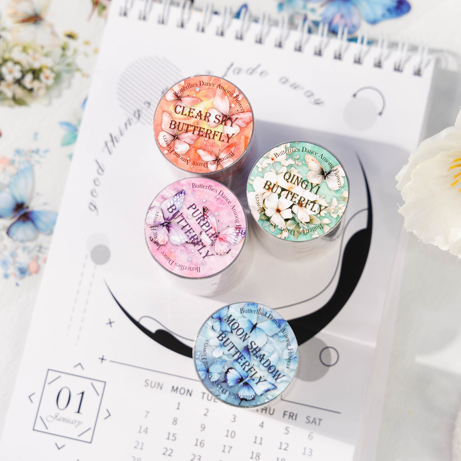 4-Roll Set - Butterfly Themed  - Art Craft Using Paper 评论和价格