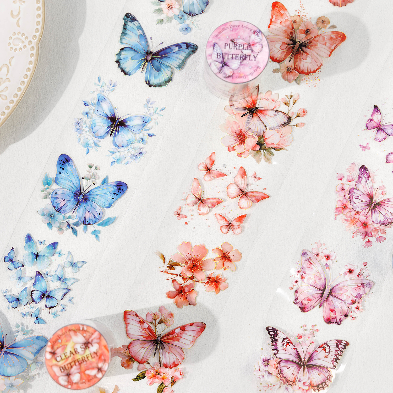4-Roll Set - Butterfly Themed  - Art Craft Using Paper 评论和价格