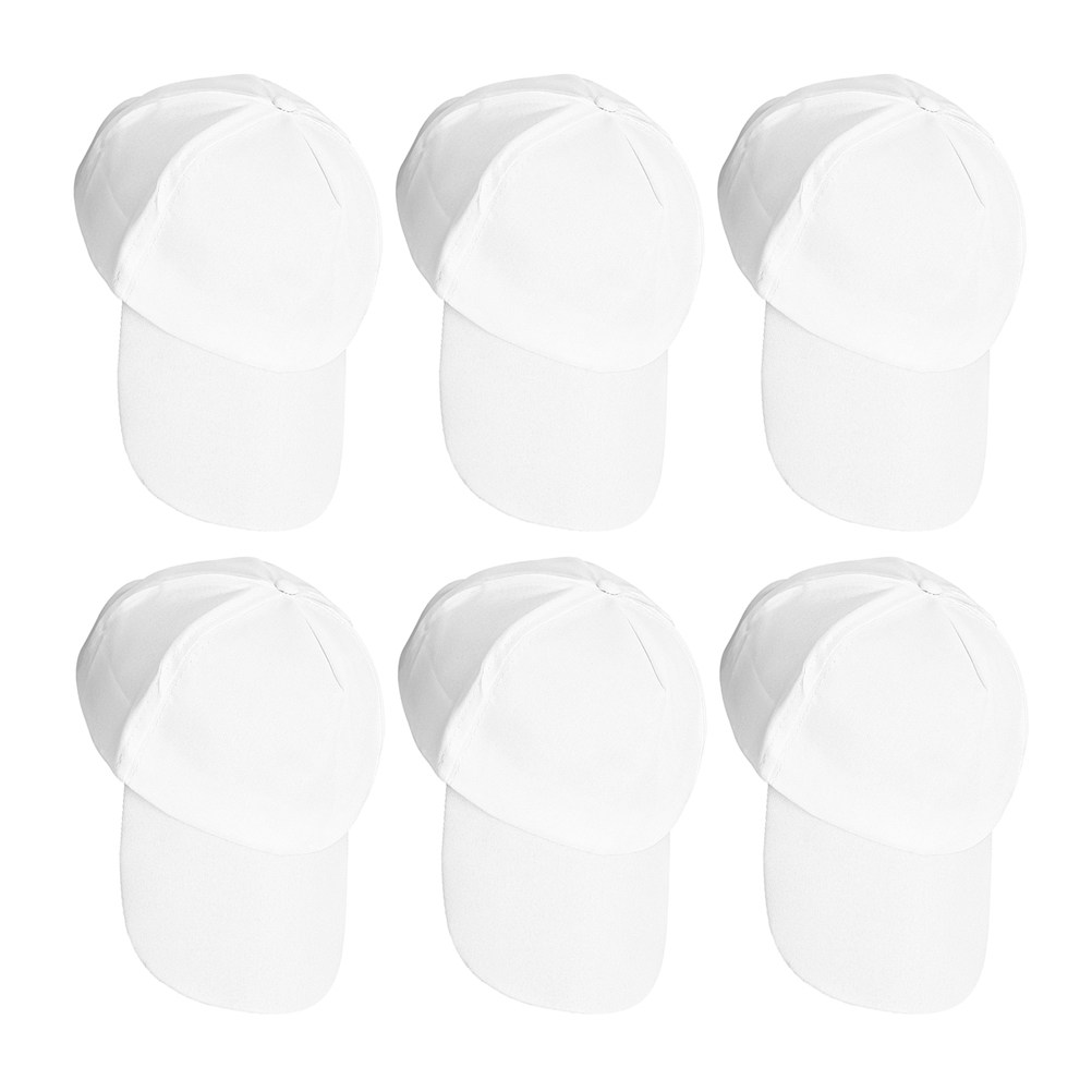 6Pcs Kids Baseball Cap White B - Art Craft Painting 评论和价格
