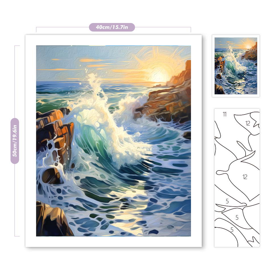 1pc frameless Painting By Numb - Art Craft Painting 评论和价格