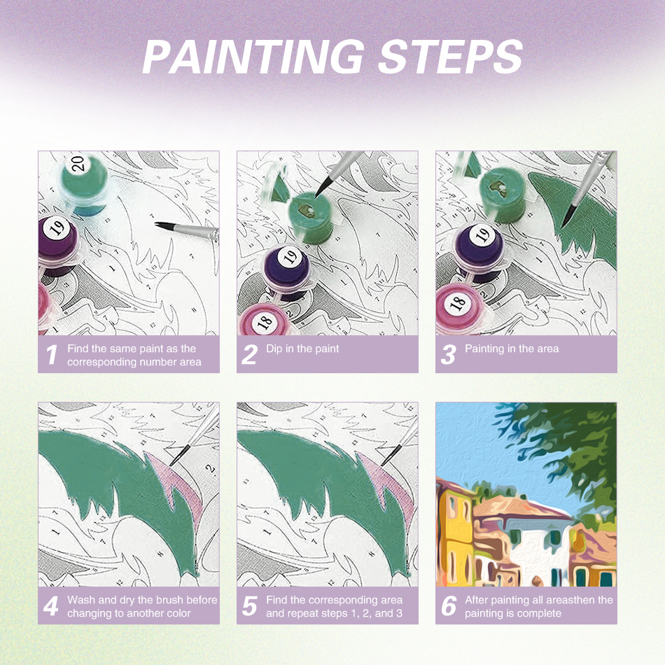 1pc frameless Painting By Numb - Art Craft Painting 评论和价格