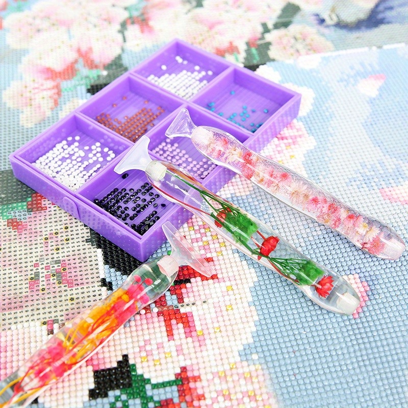 1set Flower Design Resin 5D Di - Art Craft Painting 评论和价格