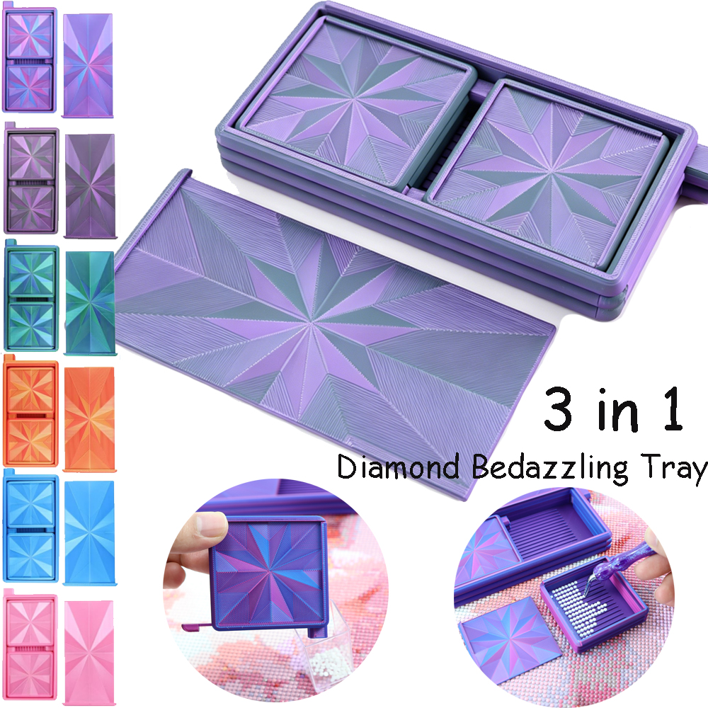 3 in 1 Diamond Art Trays With  - Art Craft Board 评论和价格