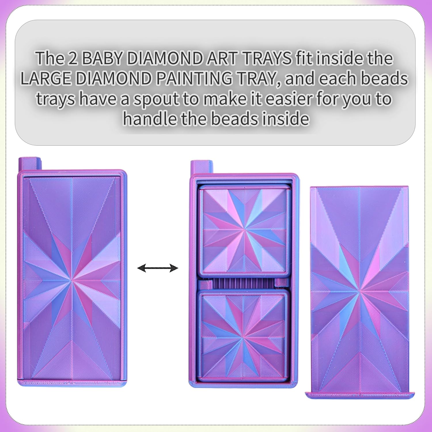 3 in 1 Diamond Art Trays With  - Art Craft Board 评论和价格